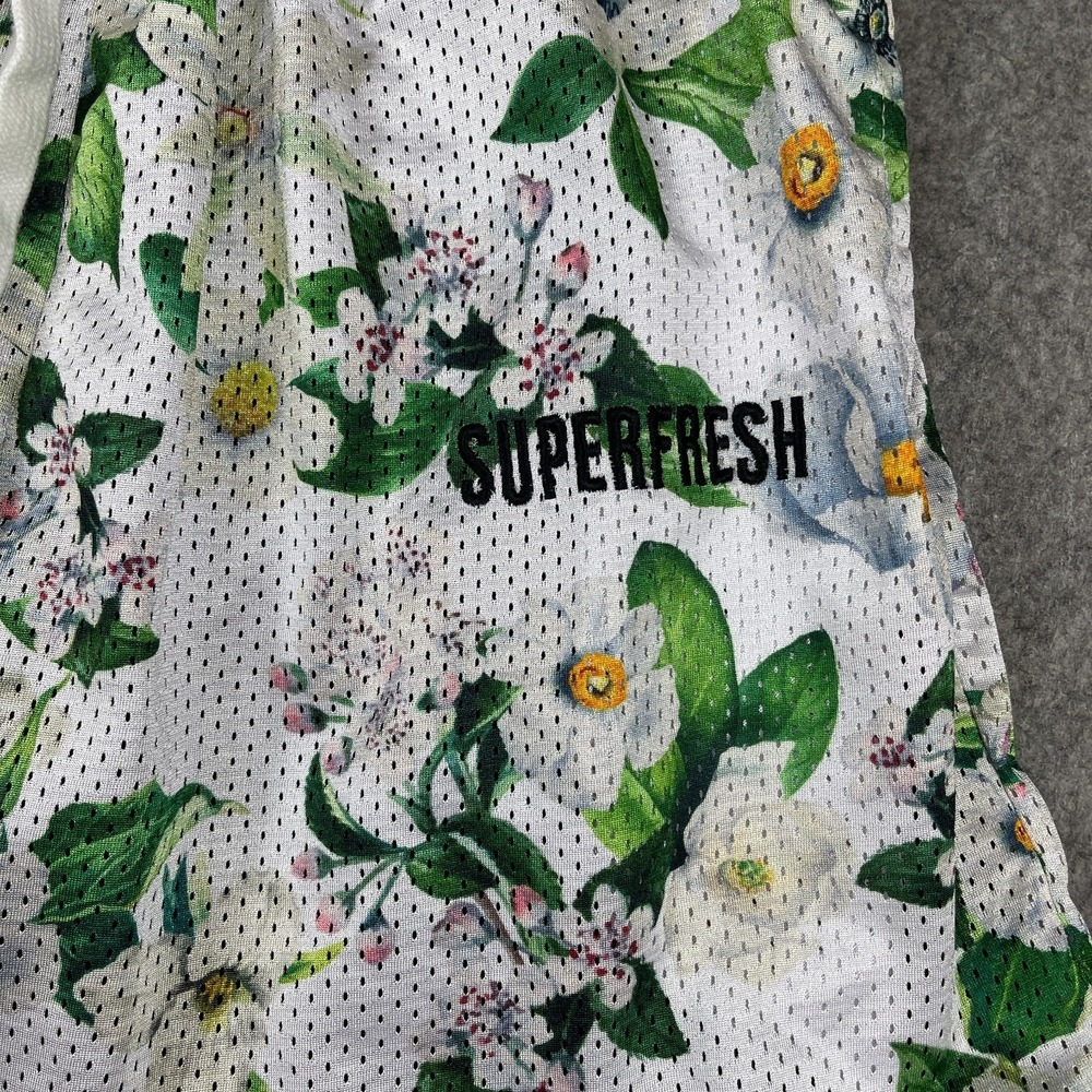 Super Fresh Shorts Adult Medium Multicolor Floral Basketball Mesh Limited Ed. - Picture 3 of 13